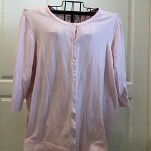 CJ Banks cardgian sweater